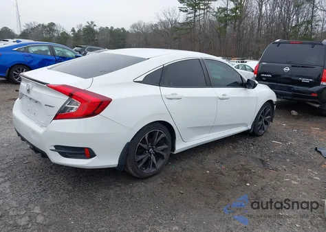 2019 Honda Civic Sport z USA, uszkodzony, nr VIN 2HGFC2F8XKH559758